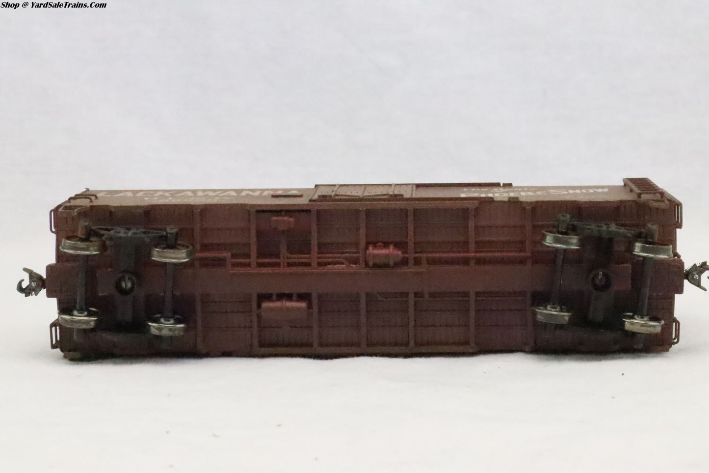 FR-4049 - 40' ACF Welded Side Boxcar - Lackawanna - DL&W 55699 - Weathered - Resistor & Metal Wheels - HO Scale - Preowned