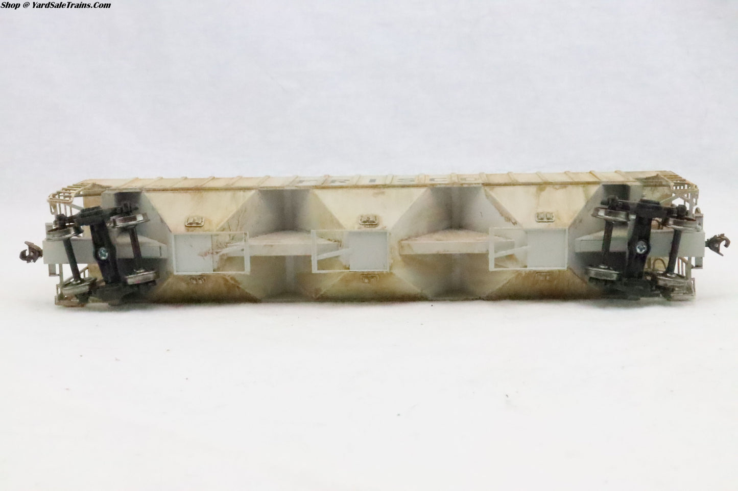 IMR-40322-09 - 4750 Cubic Foot 18 Rib 3-Bay Covered Hopper - Frisco - SLSF 79968 - Weathered - Resistor & Metal Wheels - HO Scale - Preowned
