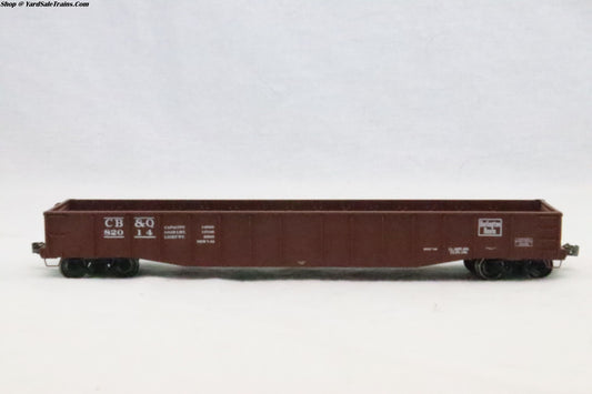 LL-82014 - 52'6" Drop End Mill Gondola - Burlington Route - CB&Q 82014 - Resistor & Metal Wheels - HO Scale - Preowned