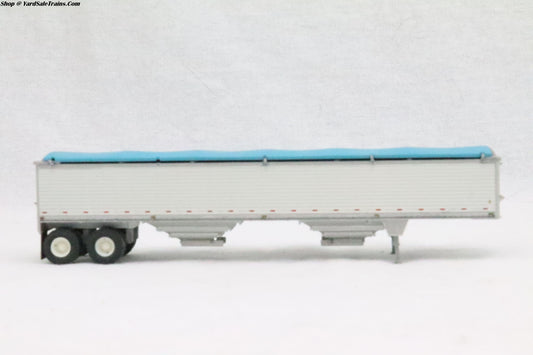 LS-6000 - Wilson Grain Trailer With Light Blue Tarp - HO Scale - Preowned