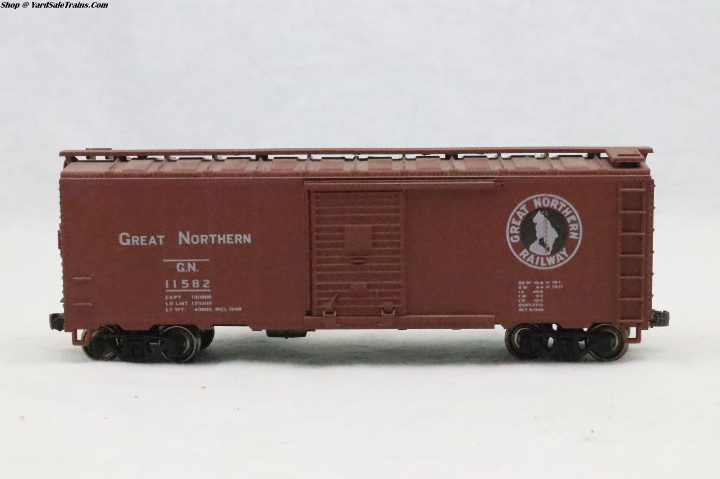 ATH-5007 - 40' Boxcar - Great Northern - GN 11582 - Resistor & Metal Wheels - HO Scale - Preowned