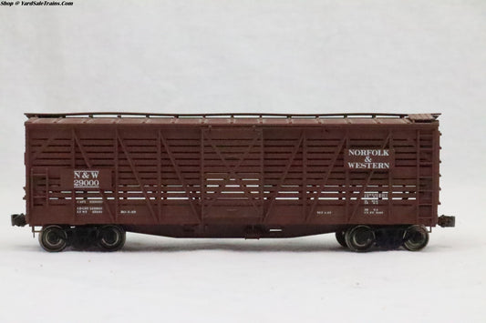 ACR-4703 - 40' Wood Stock Car - Norfolk & Western - N&W 29000 - Resistor & Metal Wheels - HO Scale - Preowned