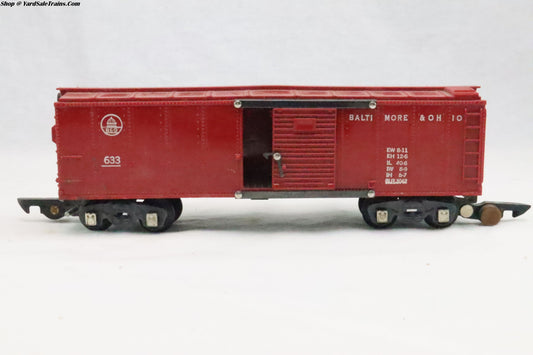 AF-1AF - Box Car - Baltimore & Ohio - B&O #633 - Preowned - S Scale - No Box