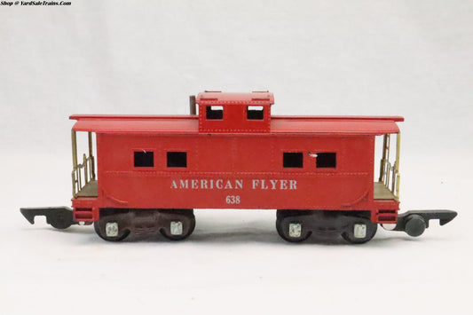 AF-2AF - Caboose - Rd# 638 - Preowned - S Scale - No Box