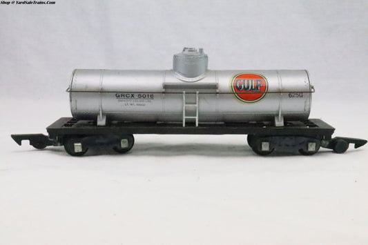 AF-2AF - Tank Car - Gulf Rd# 5016 - Preowned - S Scale - No Box