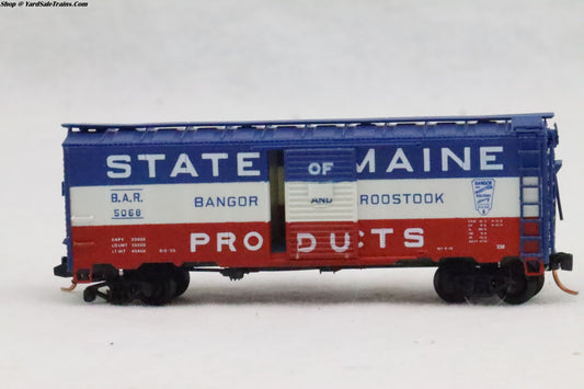 UNK-????? - 50' Box Car - Bangor & Aroostook (State of Maine) - BAR 5068 - Preowned - N Scale