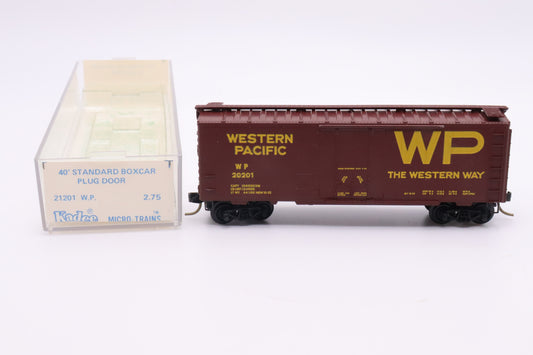MTL-21201 - 40' Standard Boxcar, Plug Door Western Pacific - WP #20201