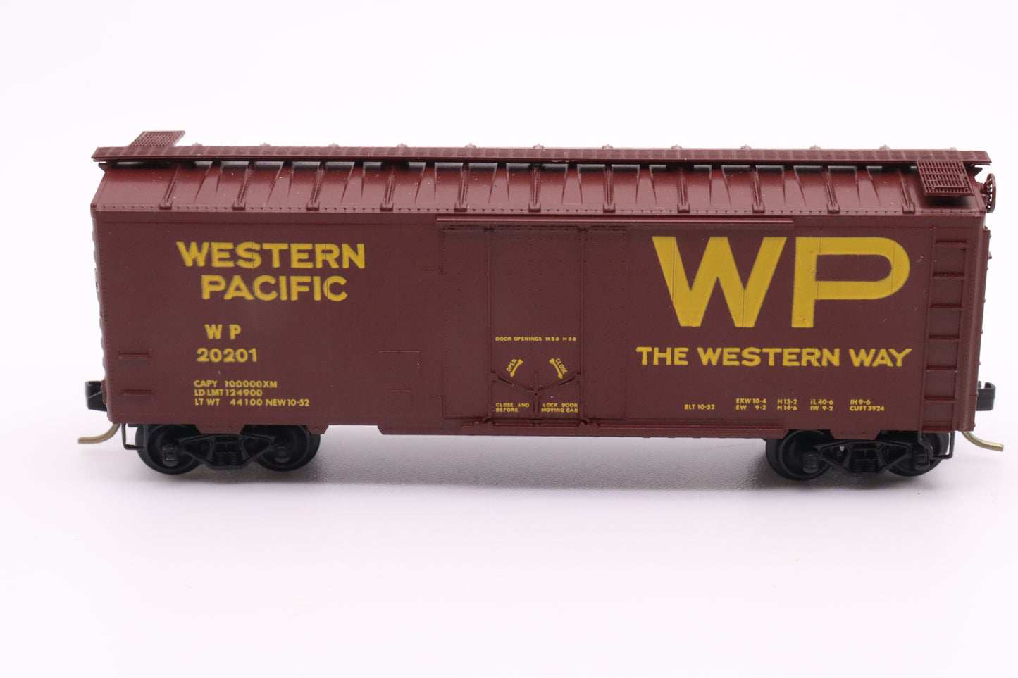 MTL-21201 - 40' Standard Boxcar, Plug Door Western Pacific - WP #20201