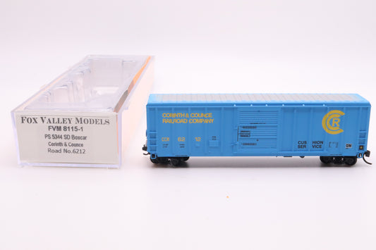 FVM-8115-01 - Corinth and Counce 50' PS 5344 cu.ft. Single Door Boxcar - Road #6212