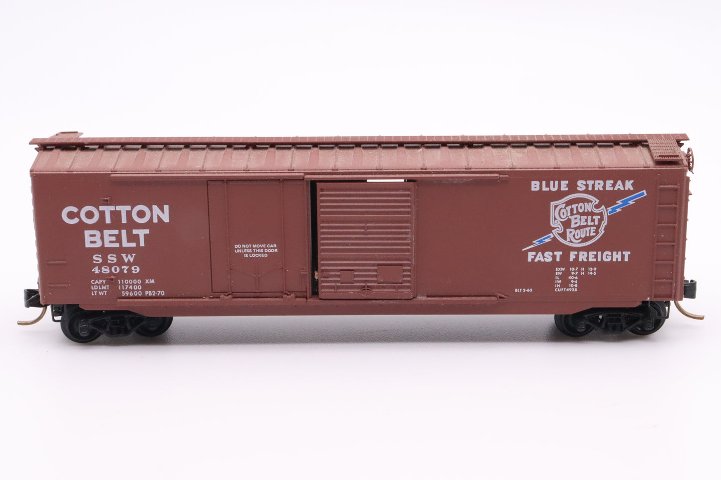 MTL-33060 - Cotton Belt 50' Standard Boxcar, w/Plug & Sliding Door - Road #48079