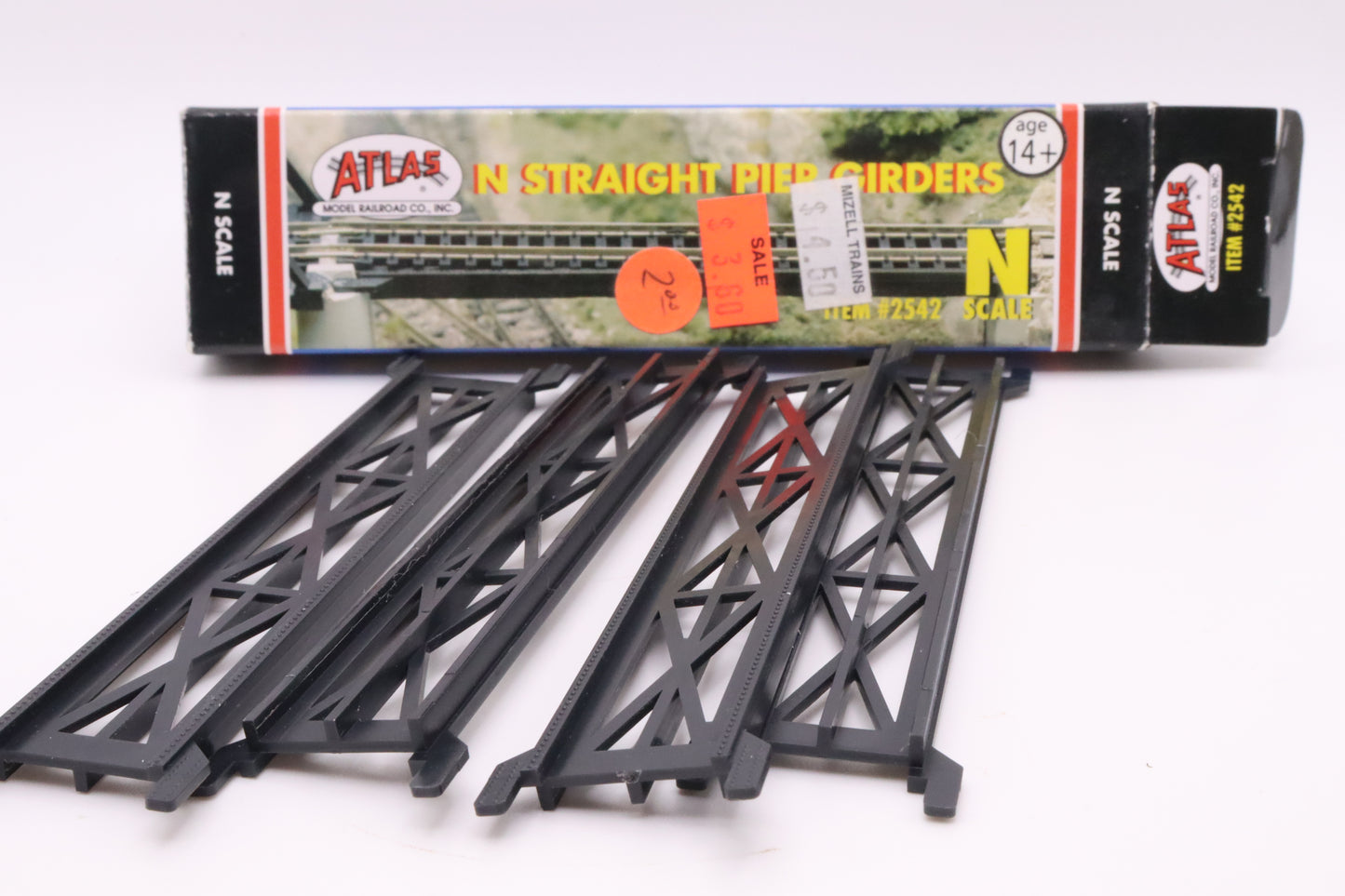 ATL-2542 - Straight 5" Long Pier Girders - Box of 4