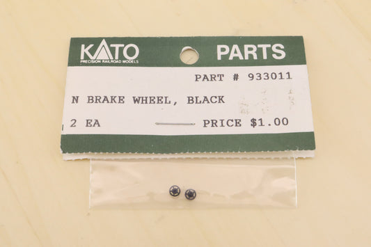 KAT-933011 - Five Spoke Brake Wheel, Black - N-Scale - Qty-1