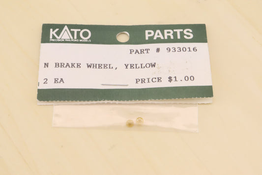 KAT-933016 - Five Spoke Brake Wheel, Yellow - N-Scale - Qty-1