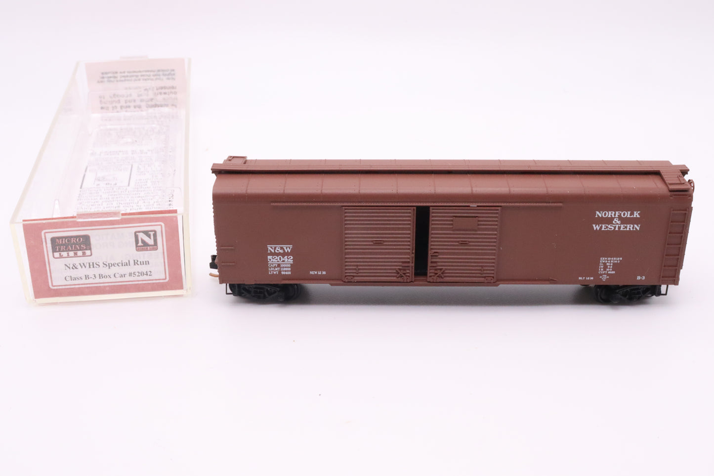 MTL NSC 11-01 - N & WHS Special Run - Class B-3 Box Car - N&W #52042