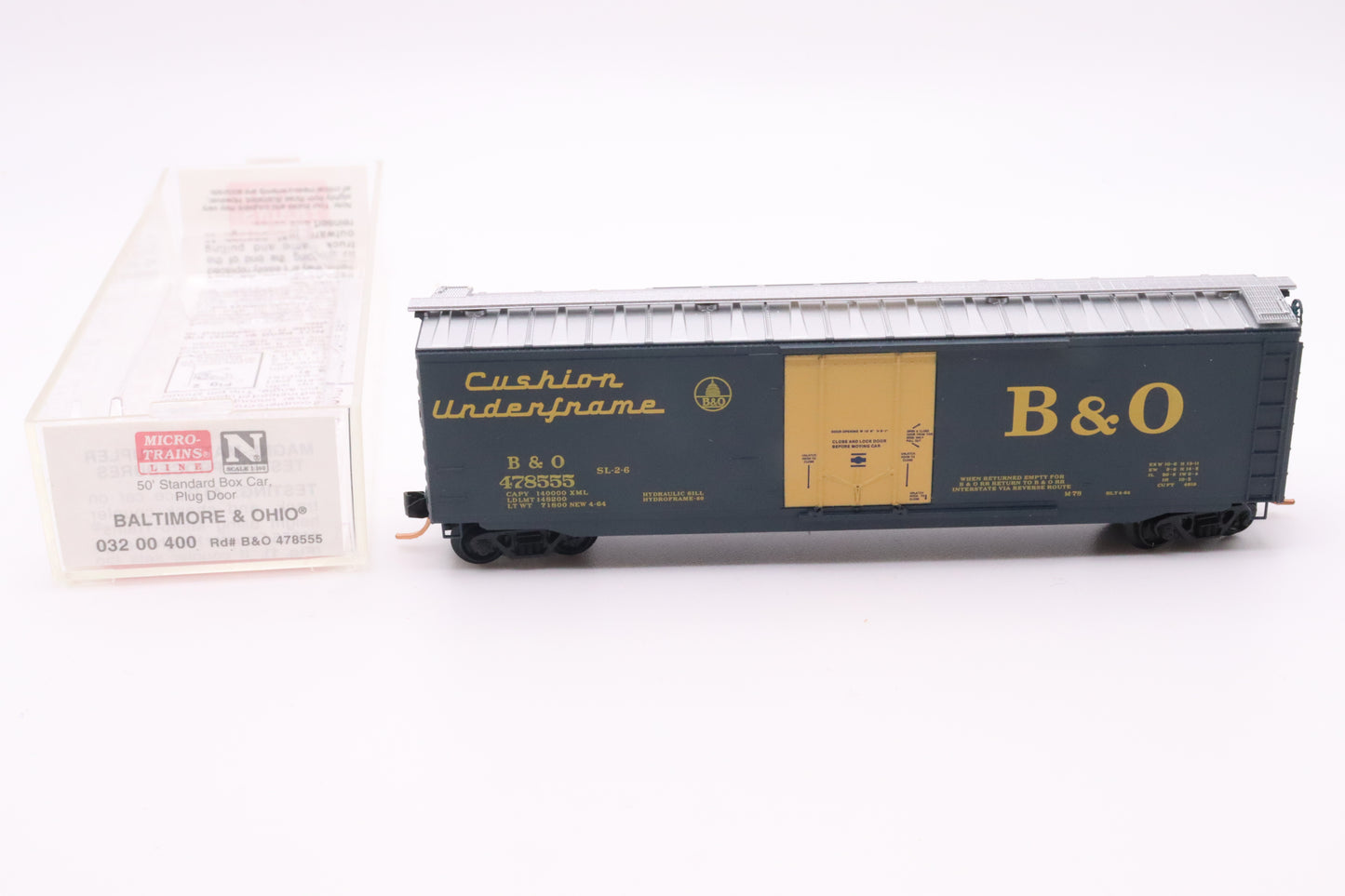 MTL-032 00 400 - 50' Standard Box Car, Plug Door - B&O #478555