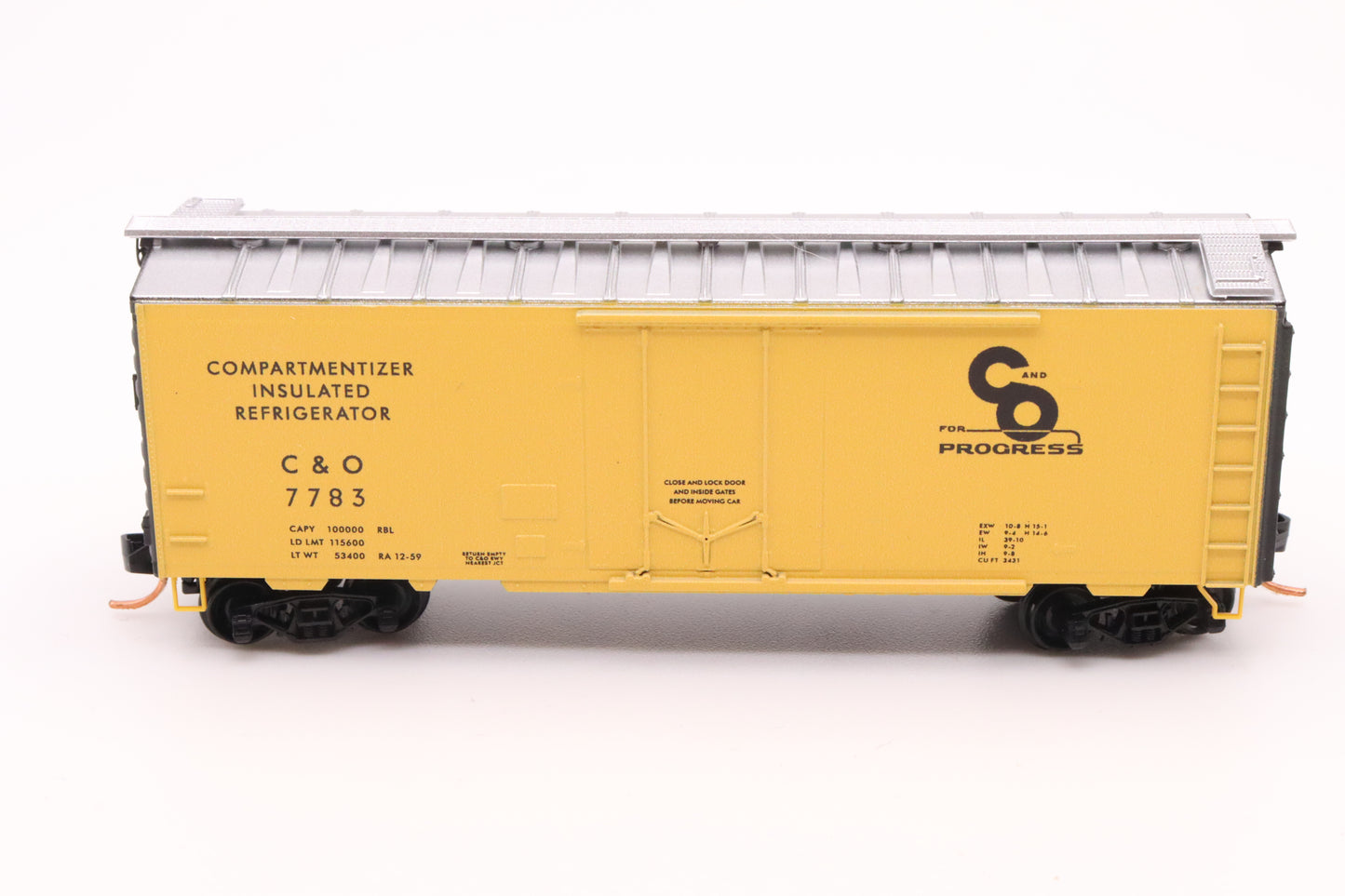 MTL-021 00 600 - 40' Standard Box Car, Plug Door - Chesapeake & Ohio - C&O #7783