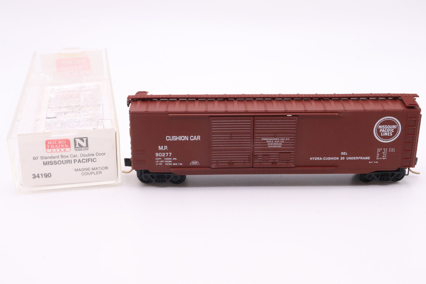 MTL-34190 - 50' Standard Box Car, Double Doors - Missouri Pacific - MP #90277