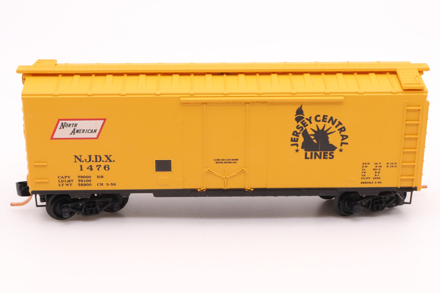 MTL-021 00 520 - 40' Standard Box Car, Plug Door - Jersey Central Lines - NJDX #1476