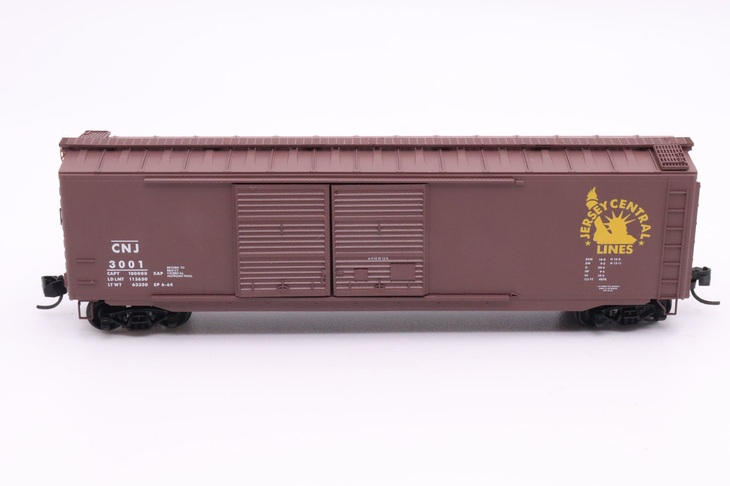 MTL-034 00 470 - 50' Standard Box Car, Double Doors - Central New Jersey - CNJ #3001