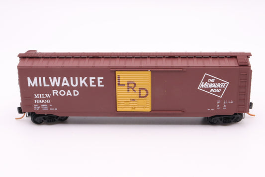 MTL-031 00 380 - 50' Standard Box Car, Single Door - Milwaukee Road - MILW #16606