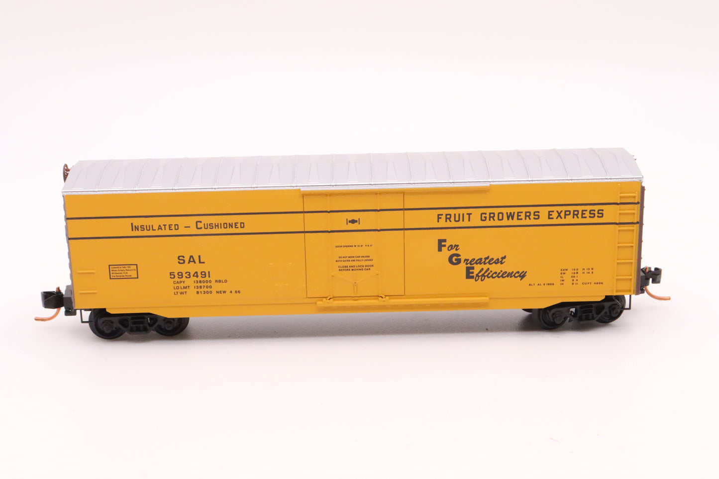 MTL-038 00 380 - 50' Standard Box Car, Plug Door, w/o Roofwalk - Seaboard Air Line - SAL #593491