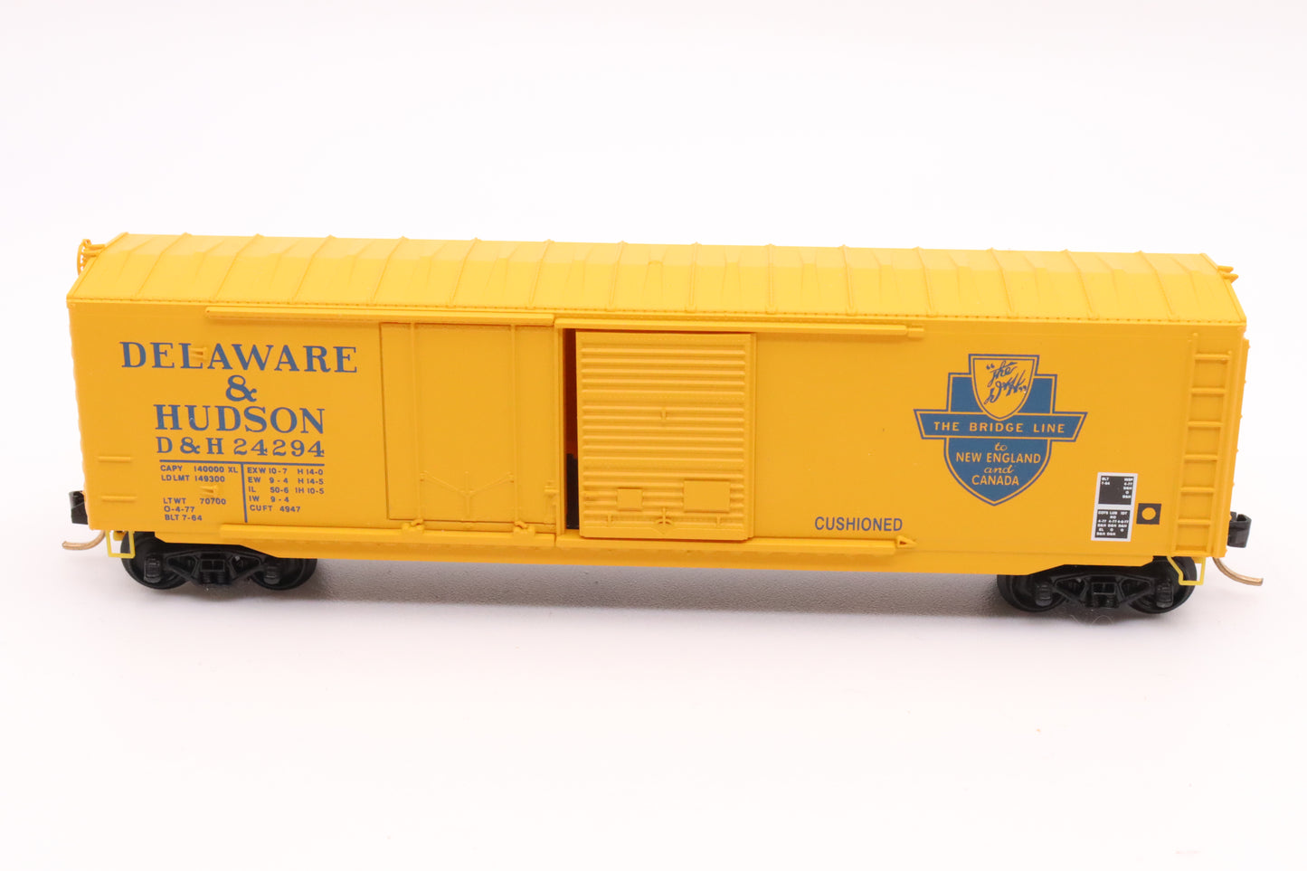 MTL-76020 - 50' Plug & Sliding Door Boxcar, w/o Roofwalk - Delaware & Hudson - D&H #24294