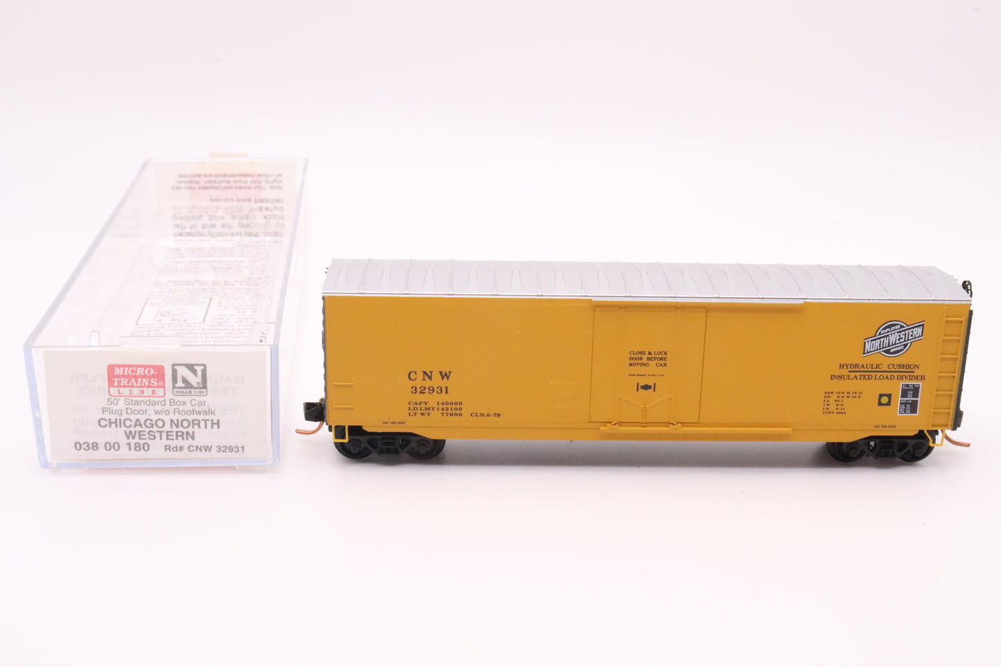 MTL-038 00 180 - 50' Standard Box Car, Plug Door, w/o Roofwalk - Chicago North Western - CNW #32931