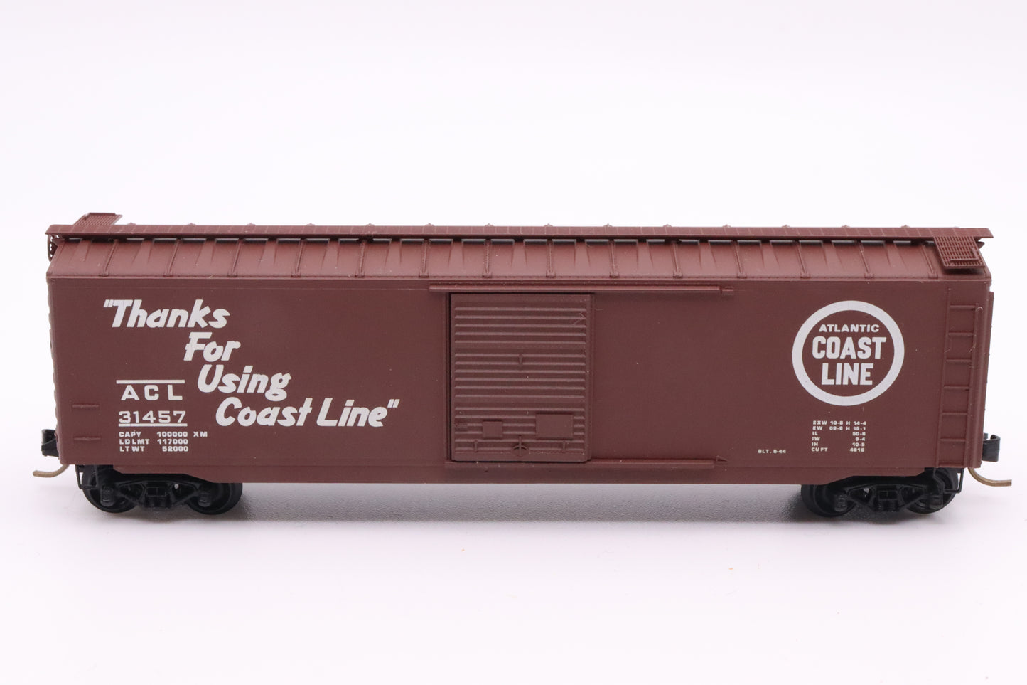 MTL-31140 - Kadee - 50' Standard Boxcar, Single Door - Atlantic Coast - ACL #31457