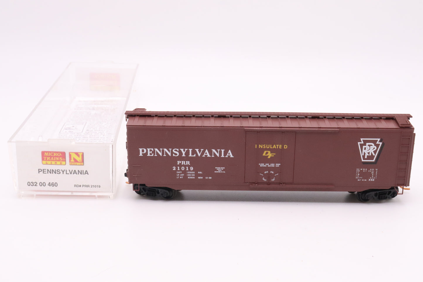MTL-032 00 460 - 50' Standard Box Car, Plug Door - Pennsylvania - PRR#21019