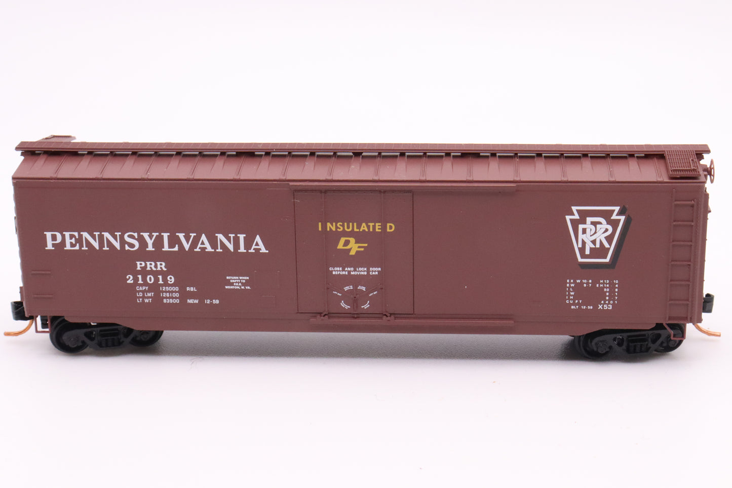 MTL-032 00 460 - 50' Standard Box Car, Plug Door - Pennsylvania - PRR#21019
