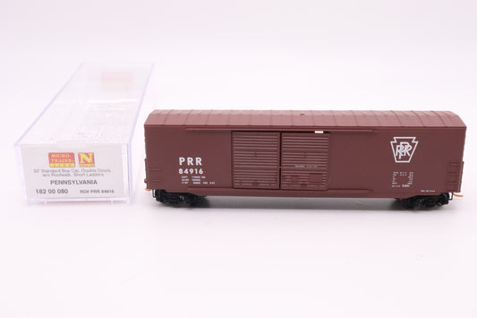 MTL-182 00 080 - 50' Standard Box Car, Double Doors, w/o Roofwalk, Short Ladders - Pennsylvania - PRR #84916