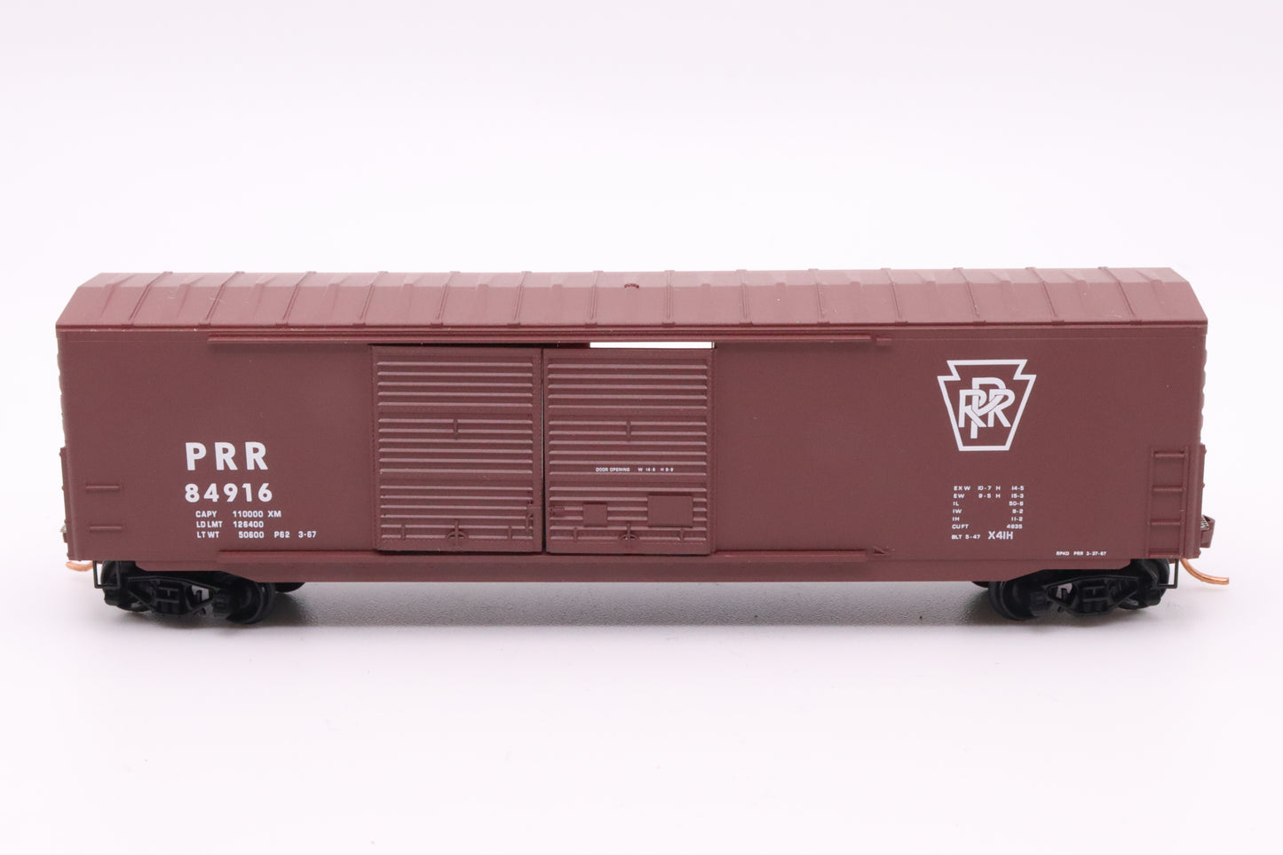MTL-182 00 080 - 50' Standard Box Car, Double Doors, w/o Roofwalk, Short Ladders - Pennsylvania - PRR #84916
