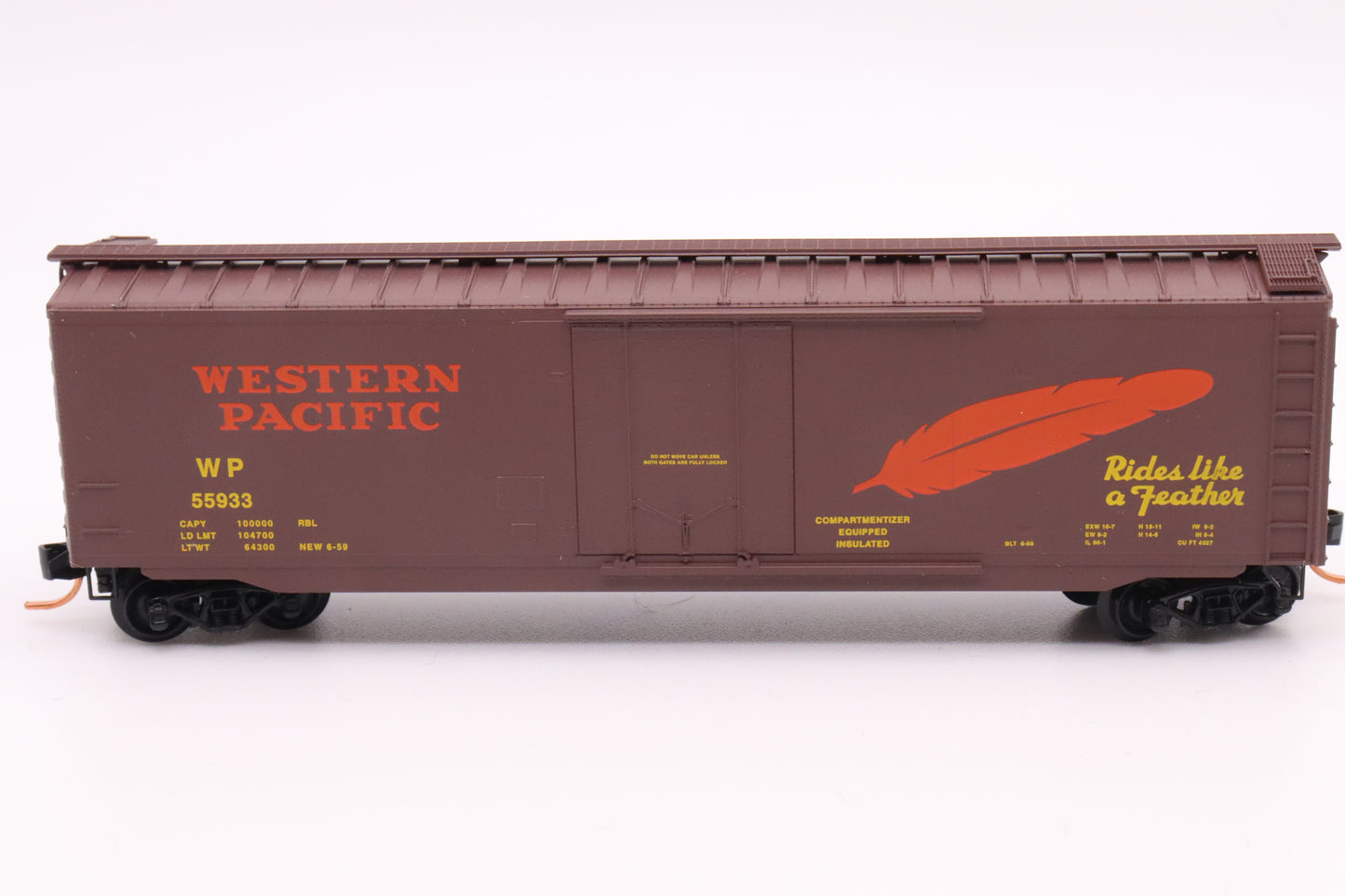 MTL-32180 - 50' Standard Boxcar, Plug Door - Western Pacific - WP #55933