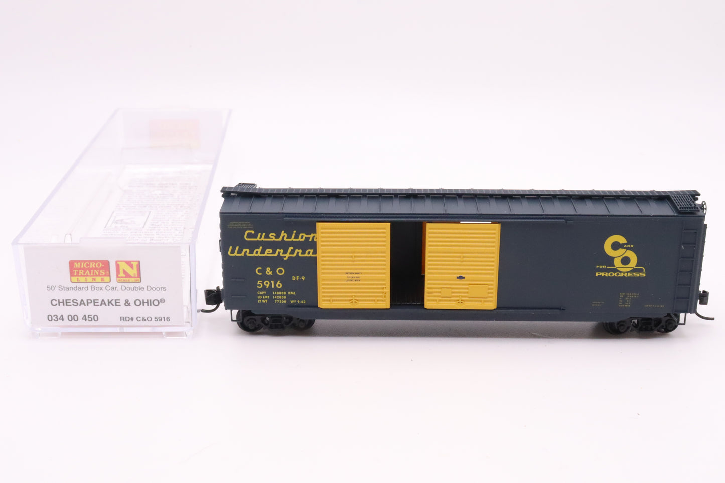 MTL-034 00 450 - 50' Standard Box Car, Double Doors - Chesapeake & Ohio - C&O #5916