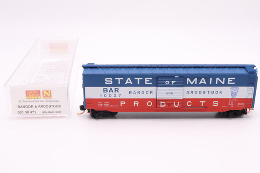 MTL-031 00 471 - 50' Standard Box Car, Single Door - Bangor & Aroostook - BAR #10027