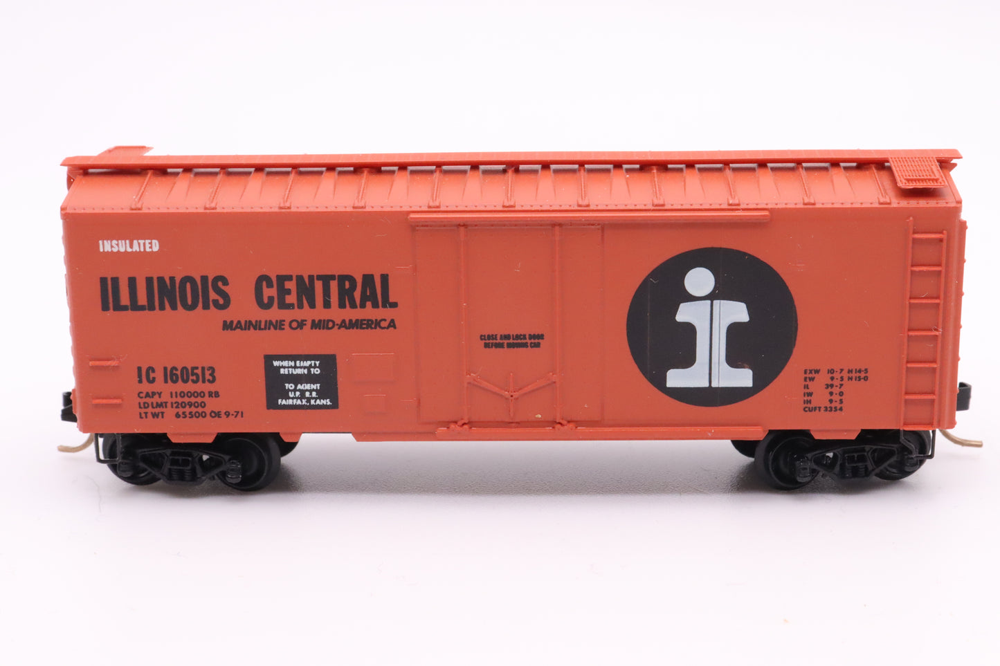 MTL-21071 - Kadee - 40' Standard Boxcar Plug Door - Illinois Central Gulf - IC #160513