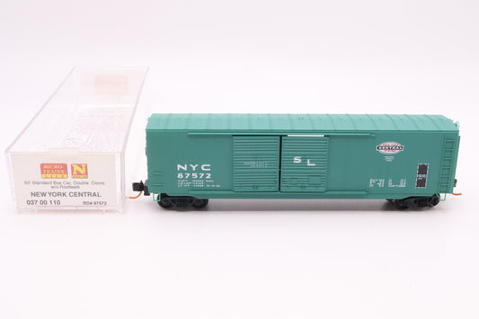 MTL-037 00 110 - 50' Standard Box Car, Double Doors, w/o Roofwalk - New York Central - NYC #87572