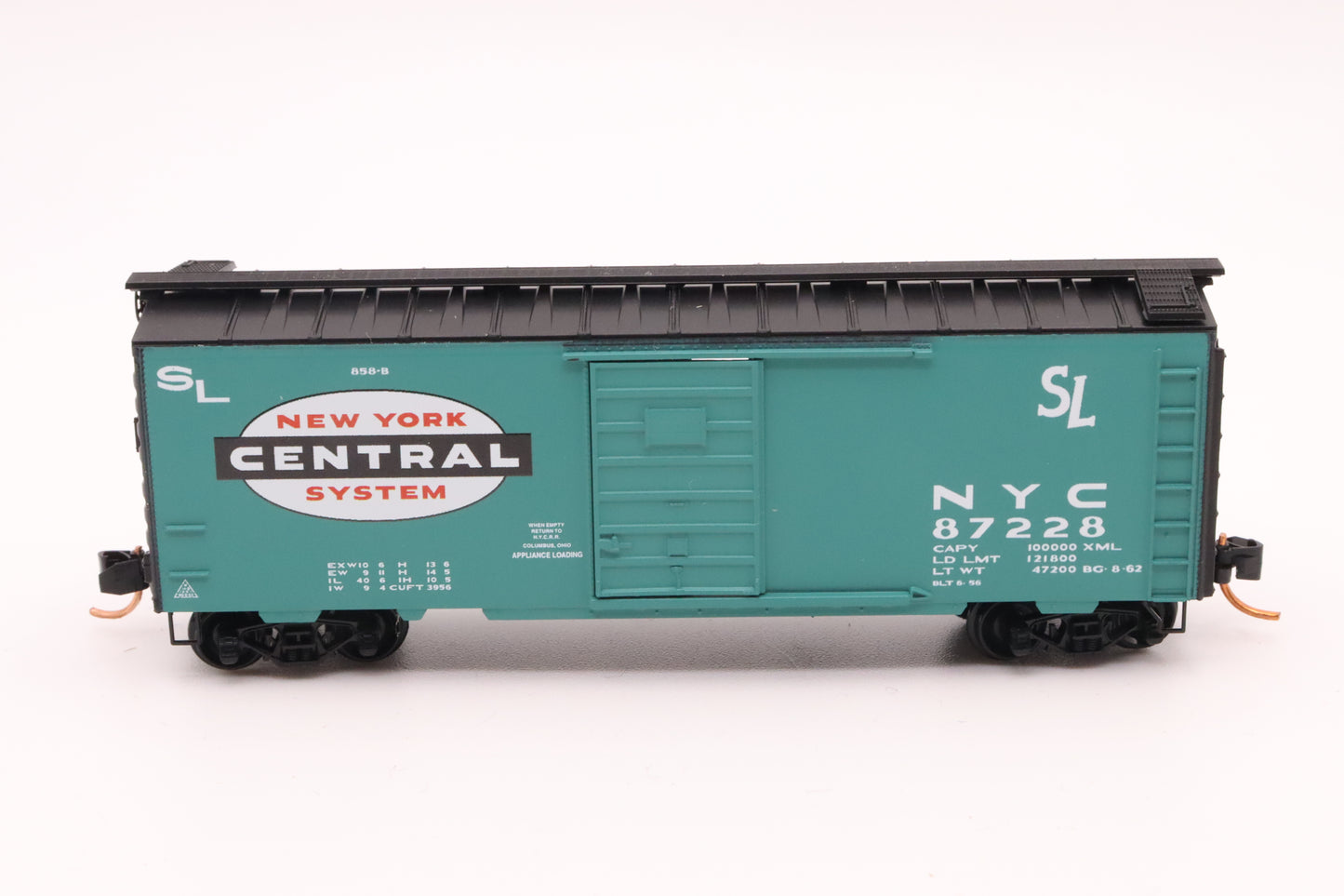 MTL-020 00 207 - 40' Standard Boxcar, Single Door - New York Central - NYC #87228