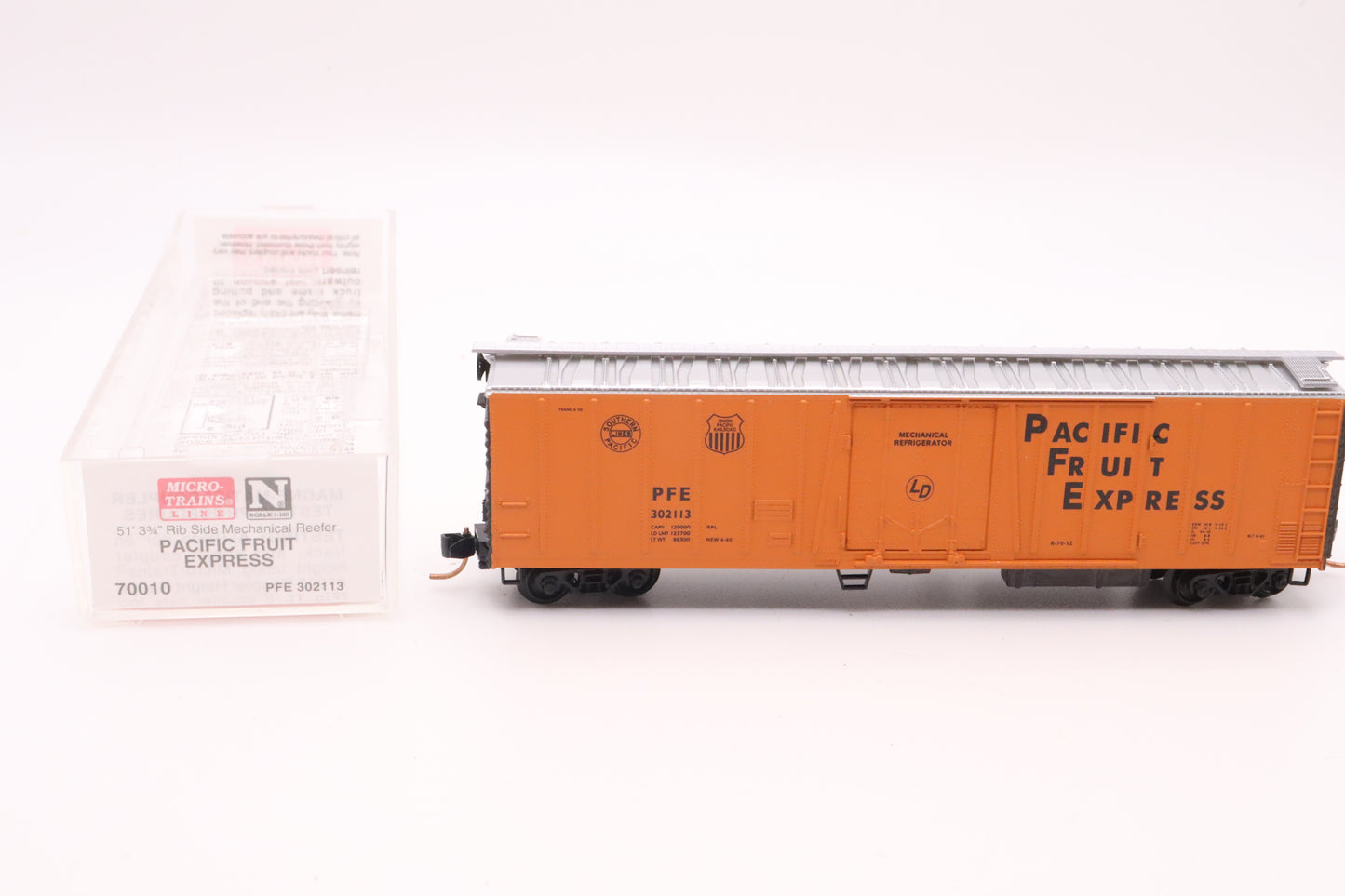 MTL-70010 - 51' 3 3/4" Rib Side Mechanical Reefer - Pacific Fruit Express - PFE #302113