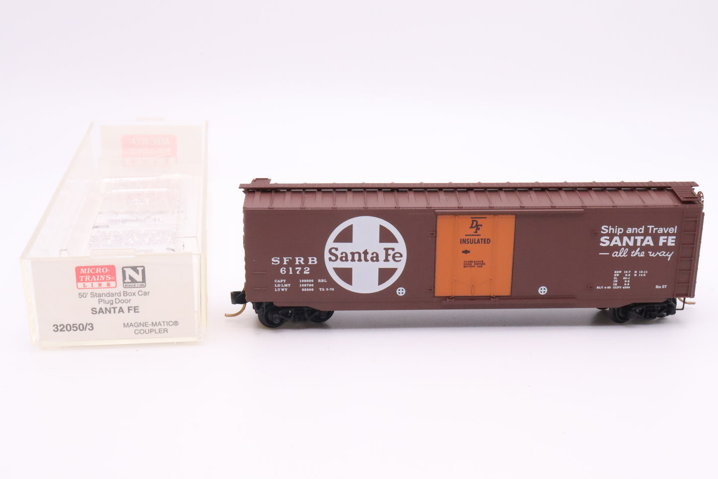 MTL-32050/3 - 50' Standard Box Car, Plug Door - Santa Fe - SFRB-6172