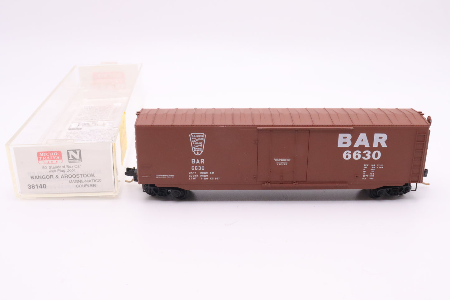 MTL-38140 - 50' Standard Box Car Plug Door - Bangor & Aroostook - BAR #6630