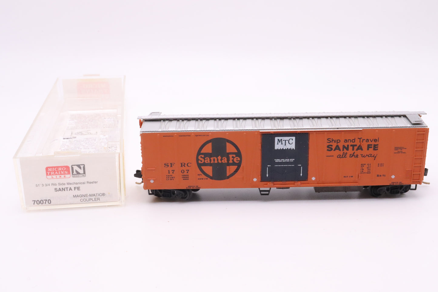 MTL-70070 - 51' 3 3/4" Rib Side Mechanical Reefer - Santa Fe - SFRC #1707