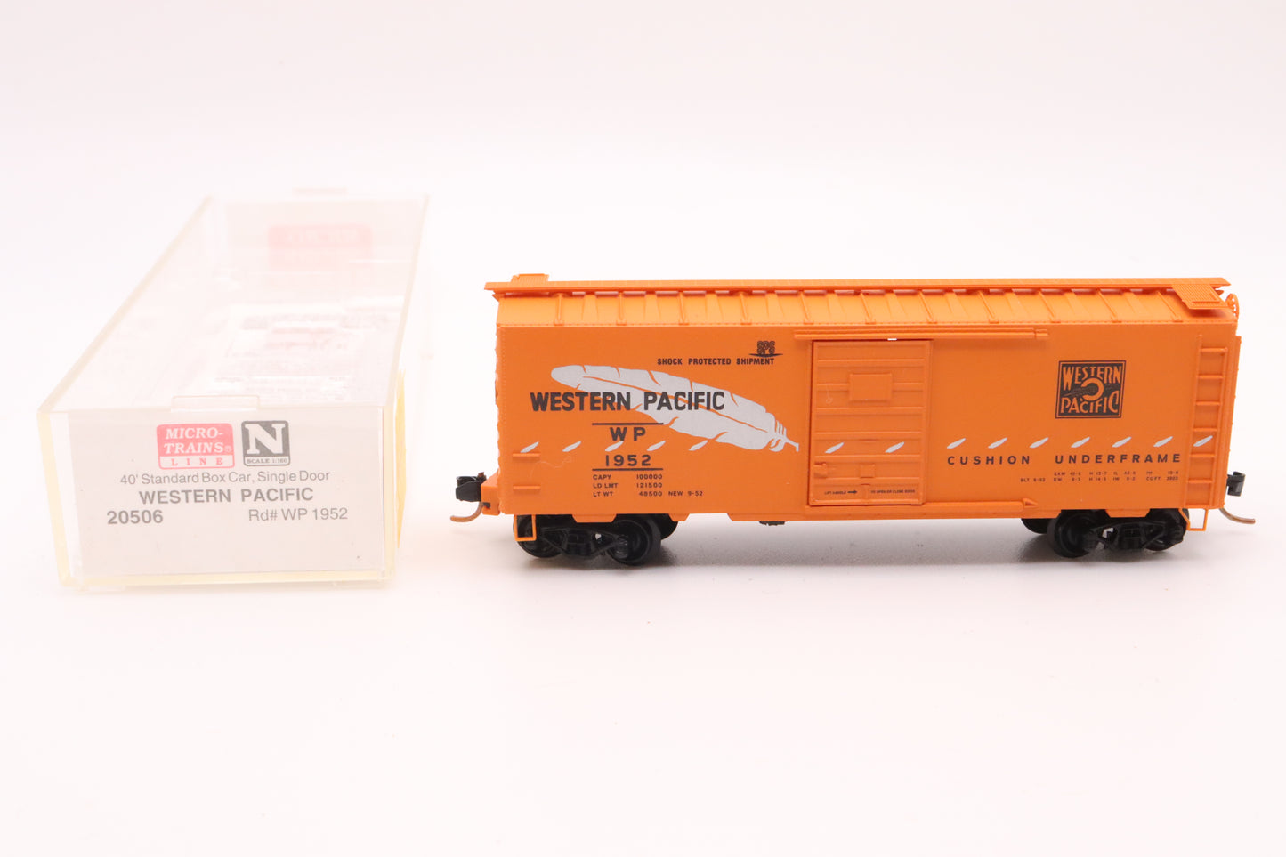 MTL-20506 - 40' Standard Box Car Single Door - Western Pacific - WP-1952