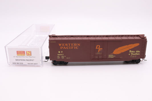 MTL-032 00 510 - 50' Standard Box Car, Plug Door - Western Pacific - WP #56057