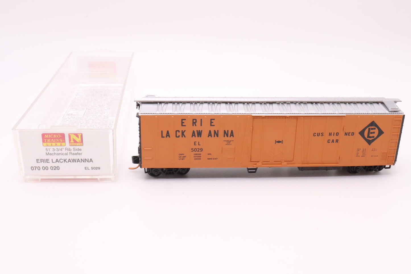 MTL-070 00 020 - 51' 3-3/4" Rib Side Mechanical Reefer - Erie Lackawanna - EL #5029