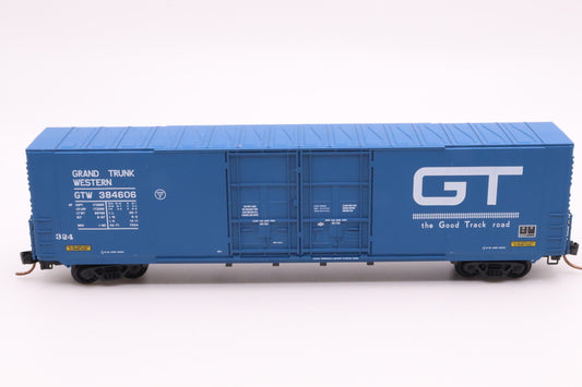 MTL-102080 - 60' Boxcar Excess Height Double Plug Doors Rivet Side - Grand Trunk Western - GTW #384606