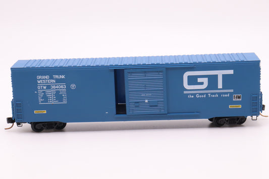 MTL-104010 - 60' Boxcar Excess Height Single Door Rivet Side - Grand Trunk Western Railway - GTW #384063