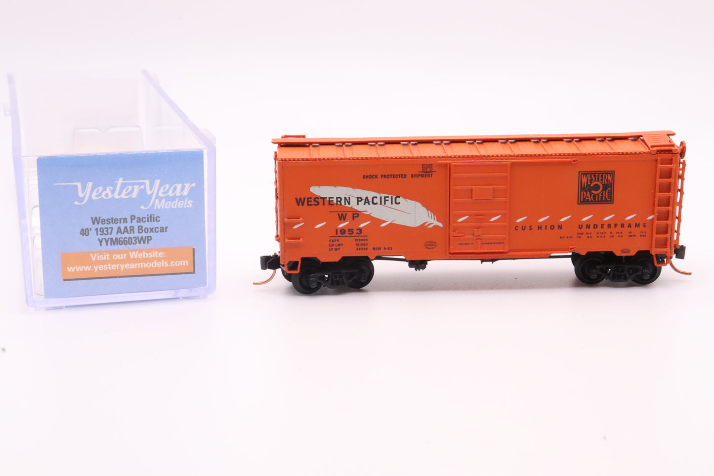 YesterYear - YYM6603WP - 40' 1937 AAR Boxcar - Western Pacific - WP #1953