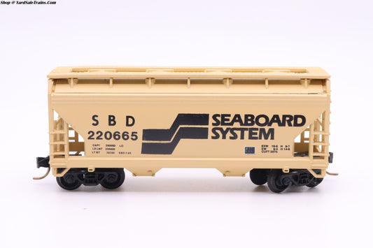 ATL-3906 - ACF 2-Bay Centerflow Hopper Car - Seaboard System - SBD #220665 - Preowned
