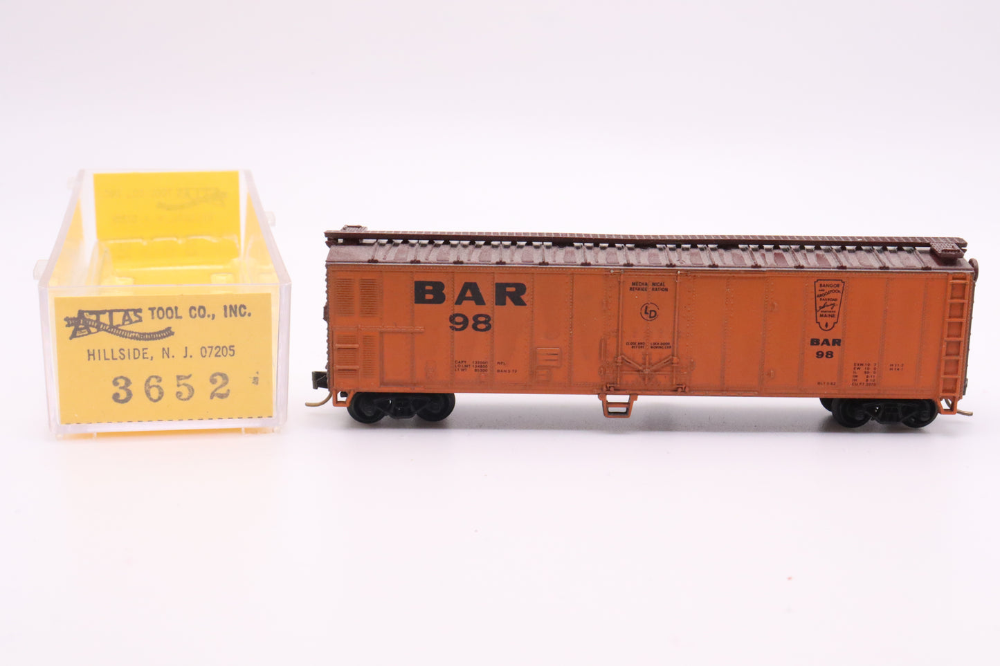 ATL-3652 - 50' Box Car - Bangor & Aroostook - BAR # 98